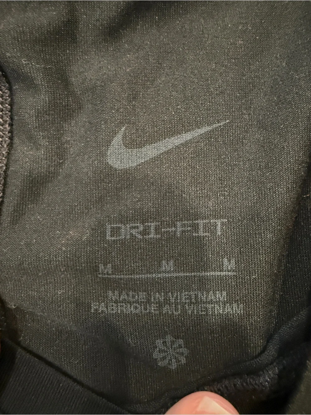 Nike Black Tank Top with White Swoosh